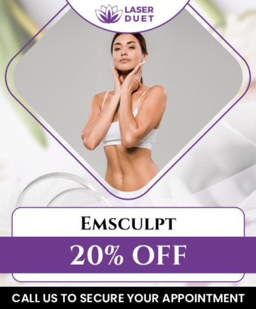 Achieve a firmer, lifted, and sculpted butt with the revolutionary EmSculpt Butt Lift treatment at Laser Duet. This non-invasive procedure uses high-intensity focused electromagnetic energy to stimulate muscle contractions, enhancing the shape and tone of your buttocks. Experience noticeable results with no downtime, making it the perfect solution for body contouring. Book your consultation at Laser Duet today and transform your body with EmSculpt. For more information, contact us, or book an appointment online. We are conveniently located at 15238 W Warren Ave Ste #A, Dearborn, MI 48126. Achieve a firmer, lifted, and sculpted butt with the revolutionary EmSculpt Butt Lift treatment at Laser Duet. This non-invasive procedure uses high-intensity focused electromagnetic energy to stimulate muscle contractions, enhancing the shape and tone of your buttocks. Experience noticeable results with no downtime, making it the perfect solution for body contouring. Book your consultation at Laser Duet today and transform your body with EmSculpt. For more information, contact us, or book an appointment online. We are conveniently located at 15238 W Warren Ave Ste #A, Dearborn, MI 48126.
