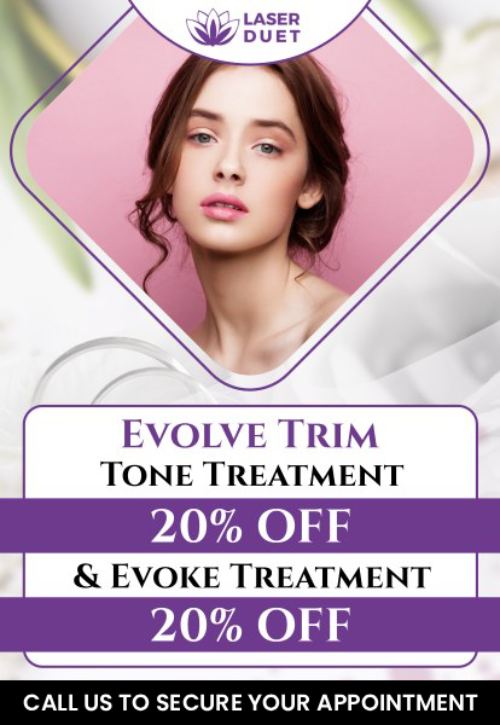 The EvolveX Body Sculpting Treatment is a non-invasive procedure that utilizes radiofrequency energy, electric muscle stimulation, and vacuum technology to address various body concerns, including reducing stubborn fat, tightening loose skin, and improving muscle tone with minimal downtime and noticeable results after a few sessions. At Laser Duet MedSpa, our specialists offer EvolveX Body Sculpting Treatment! For more information, contact us or schedule an appointment online. We are conveniently located at 15238 W Warren Ave, Dearborn, MI 48126.