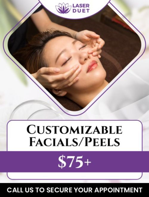 Achieve glowing, healthy skin with professional facial treatments at Laser Duet in Dearborn, MI. Our dedicated team offers customized facials designed to address your unique skin concerns, from acne and hyperpigmentation to fine lines and dullness. Using advanced skin care techniques and medical-grade products, our facials help rejuvenate and restore your skin’s natural radiance. Whether you're looking for deep cleansing, hydration, or anti-aging solutions, our personalized approach ensures the best results. For more information, contact us or schedule an appointment online. We are conveniently located at 15238 W Warren Ave Ste #A, Dearborn, MI 48126.