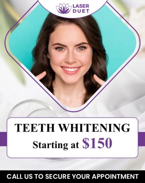 Are stained teeth affecting your confidence? A yellowed or discolored smile can be embarrassing, but the good news is that teeth whitening can effectively erase years of stains. With a few treatments, you can achieve a brighter, more radiant smile that not only looks beautiful but also gives you a more youthful appearance. At Laser Duet MedSpa we offer teeth whitening services by trained professionals. For more information contact us or schedule an appointment online. We are conveniently located at 15238 W Warren Ave, Dearborn, MI 48126. Are stained teeth affecting your confidence? A yellowed or discolored smile can be embarrassing, but the good news is that teeth whitening can effectively erase years of stains. With a few treatments, you can achieve a brighter, more radiant smile that not only looks beautiful but also gives you a more youthful appearance. At Laser Duet MedSpa we offer teeth whitening services by trained professionals. For more information contact us or schedule an appointment online. We are conveniently located at 15238 W Warren Ave, Dearborn, MI 48126.